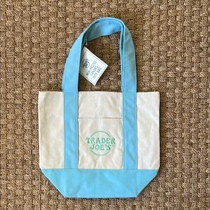 NWT Trader Joe's Mini Canvas Tote